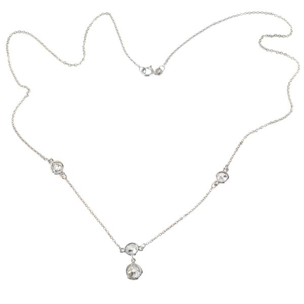 DIAMOND NECKLACE IN 18KT WHITE GOLD