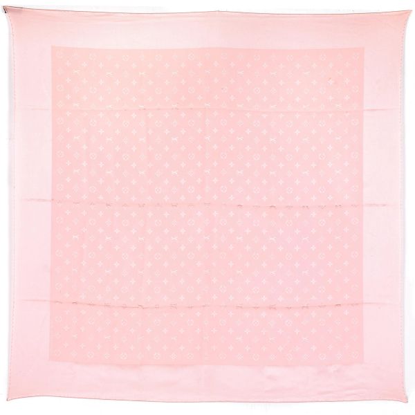 LOUIS VUITTON ALL OVER LOGO PINK SCARF