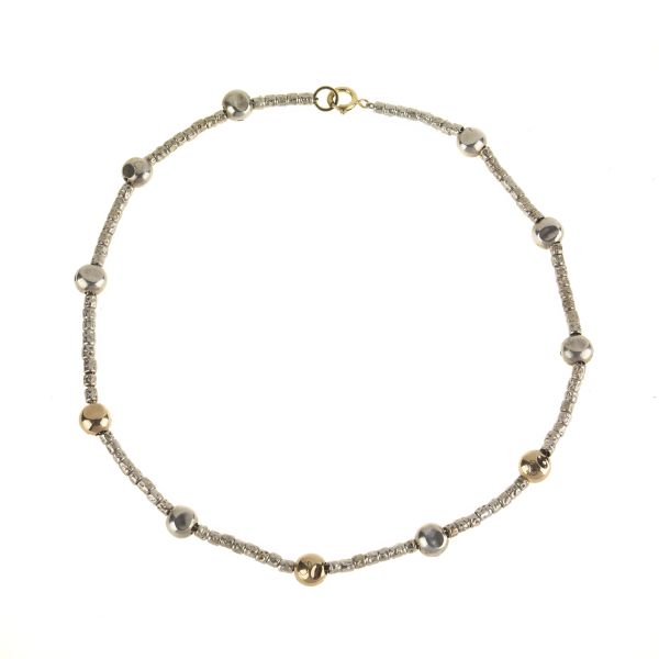      DODO COLLANA IN ORO 18KT E ARGENTO 