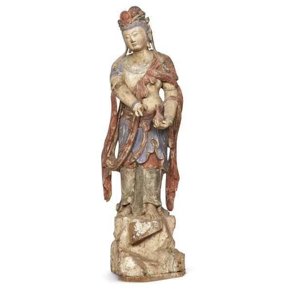 A STATUE OF BODHISATTVA, CHINA, MING DYNASTY (1368-1644)