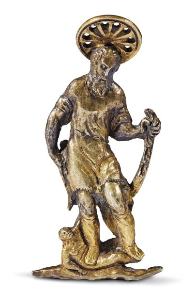 Lombard, 16th century, the Apostles, gilt bronze