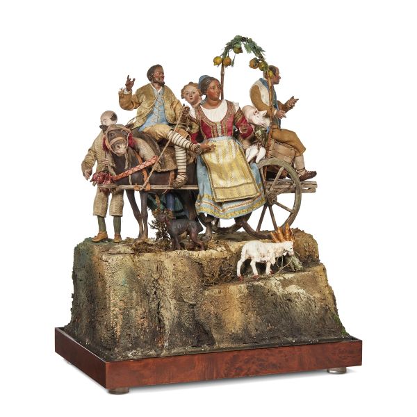 A GROUP OF PEASANTS ON A CART, NAPLES, 18TH/19TH CENTURIES