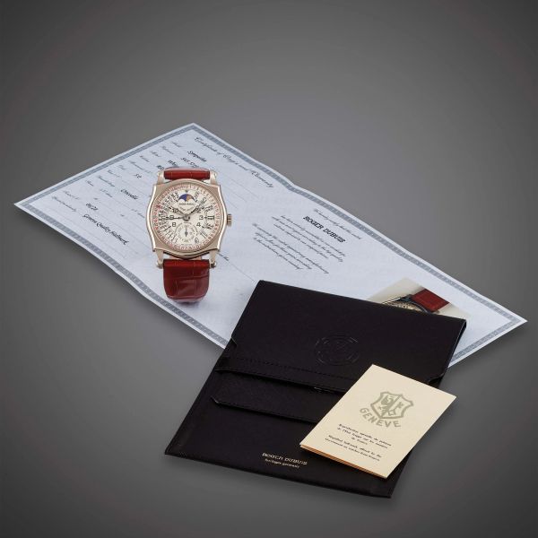 ROGER DUBUIS SYMPATHIE BIRETROGRADE CALENDARIO PERPETUO FASI LUNARI REF. S43 57100 N. 6/28