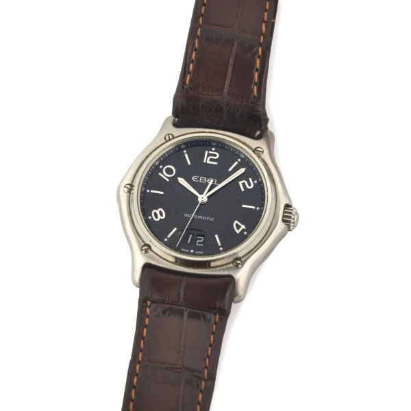 Ebel - EBEL 1911 LARGE DATE REF. E 9125250 STAINLESS STEEL WRISTWATCH