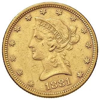 U.S.A., 10 DOLLARI 1881