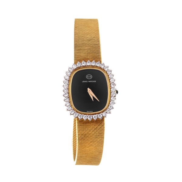 SIR LADY'S WATCH IN YELLOW GOLD WITH DIAMONDS