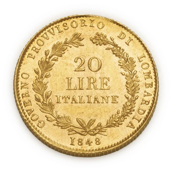 



20 Lire 1848 &ndash; Zecca: Milano