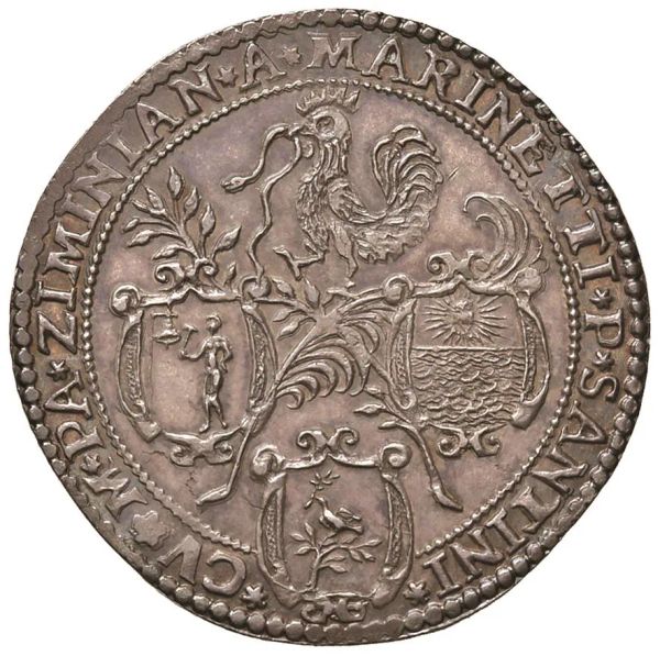      MURANO. SILVESTRO VALIER CIX DOGE (1694-1700) OSELLA 1695 