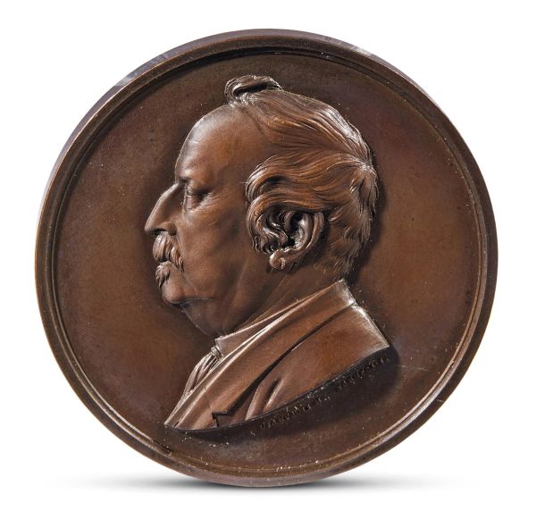 M. Giampaoli, I. Farnesi, Francesco Carrara, 1876, bronze