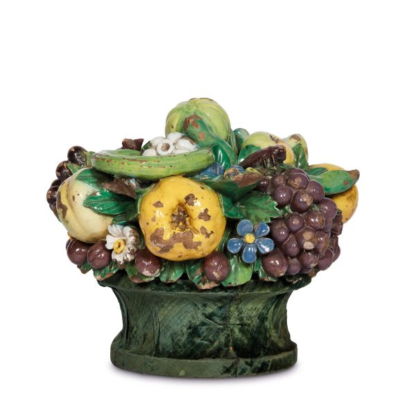 TAPPO CON FRUTTA E ANIMALI, FIRENZE, GIOVANNI DELLA ROBBIA, 1520/1525 CIRCA