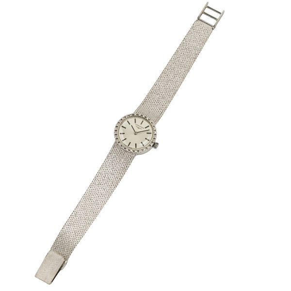 LONGINES OROLOGIO IN ORO BIANCO CON DIAMANTI