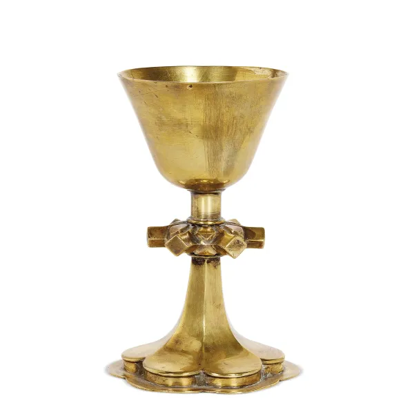 A 15TH CENTURY STYLE CHALICE, 19TH CENTURY