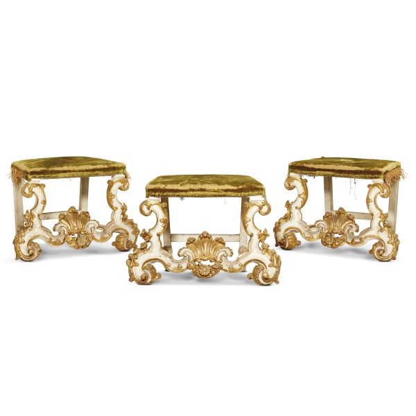 THREE CENTRAL ITALY BENCHES, EARLY 18TH CENTURY