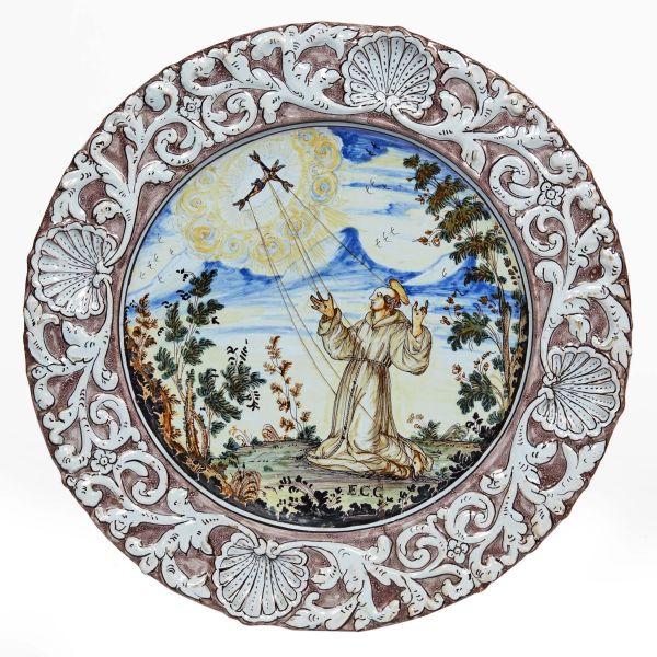 A CHARGER, PAVIA, LATE 17TH-EARLY 18TH CENTURY
