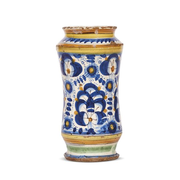 A PHARMACY JAR (ALBARELLO), MONTELUPO, CIRCA 1580-1600