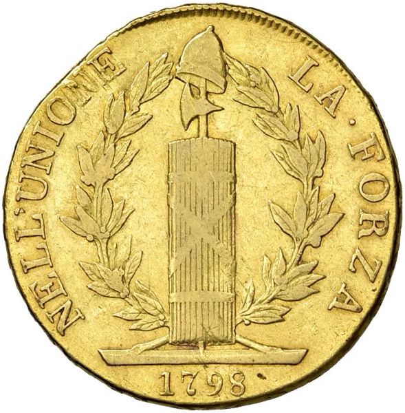      GENOVA. REPUBBLICA LIGURE (1798-1805) 96 LIRE 1798 