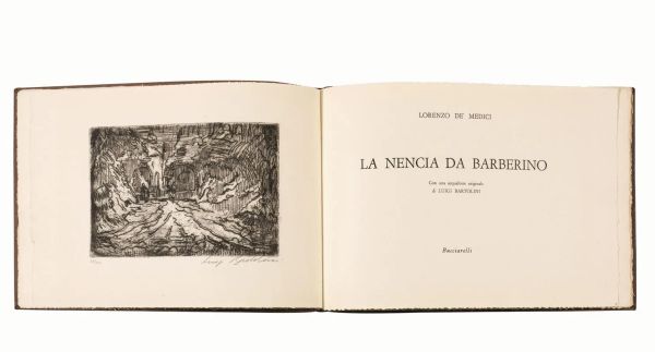 (Edizioni di pregio &ndash; Illustrati 900) BARTOLINI, Luigi &ndash; DE MEDICI,