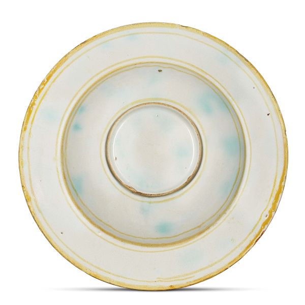 GRANDE PIATTO STEMMATO, URBINO, BOTTEGA PATANAZZI, FINE SECOLO XVI