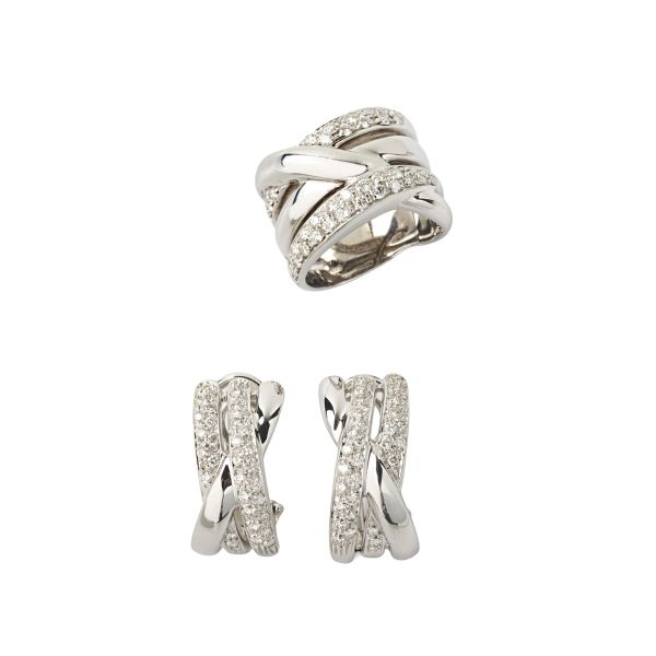 DEMI PARURE CON DIAMANTI