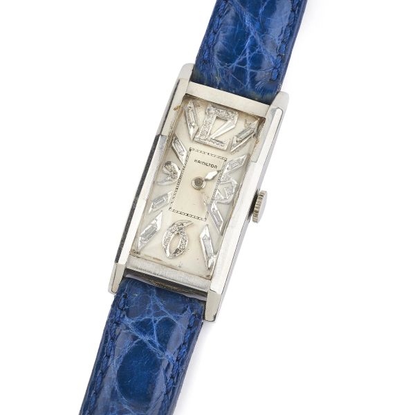 HAMILTON TEGOLINO PLATINUM WRISTWATCH