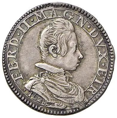 FIRENZE, FERDINANDO II DE&rsquo; MEDICI (1621-1670), TESTONE 1624
