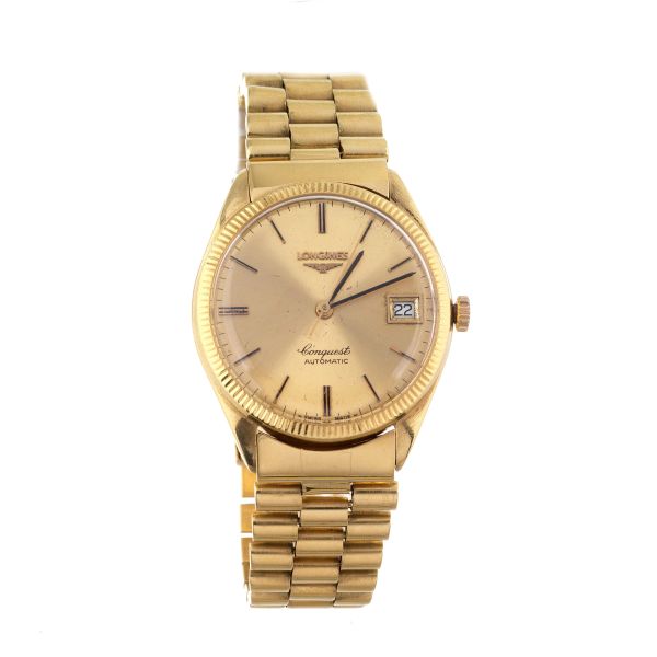 Longines - LONGINES CONQUEST YELLOW GOLD WRISTWATCH