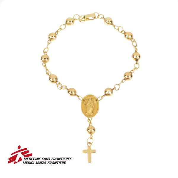 ROSARY BRACELET IN 18KT YELLOW GOLD