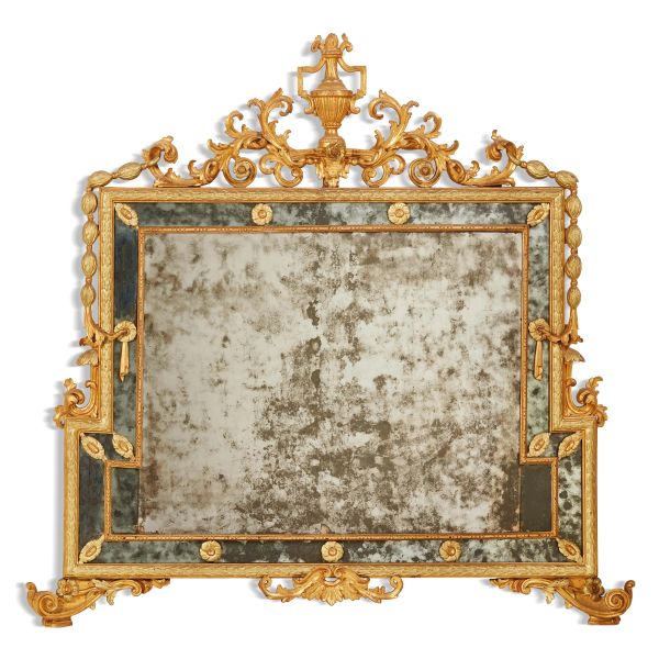 



A FLORENTINE MIRROR, LATE 18TH CENTURY