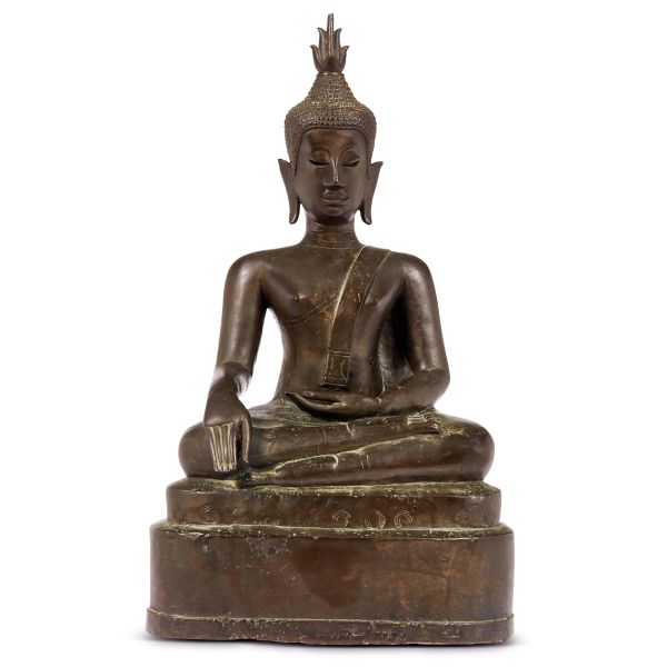 



A BRONZE FIGURE OF BUDDHA, THAILAND, 19TH CENTURY
