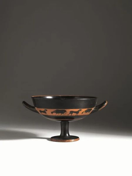 KYLIX ATTICA A FIGURE NERE TIPO BAND CUP