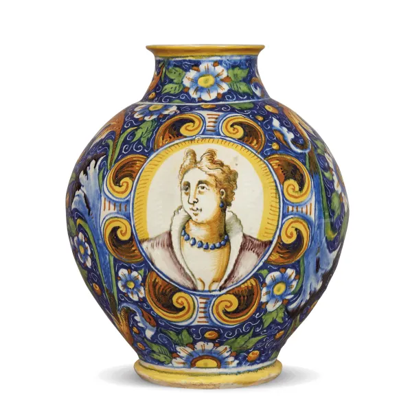 A BOULBOUS JAR, VENICE, MASTRO DOMENICO AND COWORKERS, CIRCA 1570