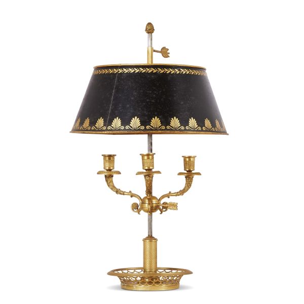 A FRENCH BUILLOTTE LAMP, 19TH CENTURY
