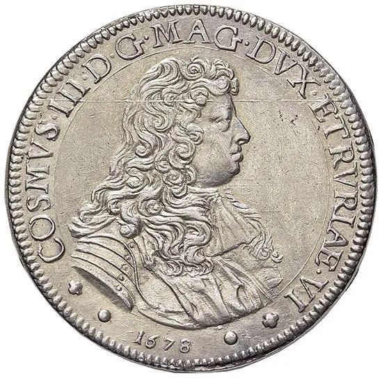 FIRENZE, COSIMO III DE&rsquo; MEDICI (1670-1723), PIASTRA I SERIE 1678
