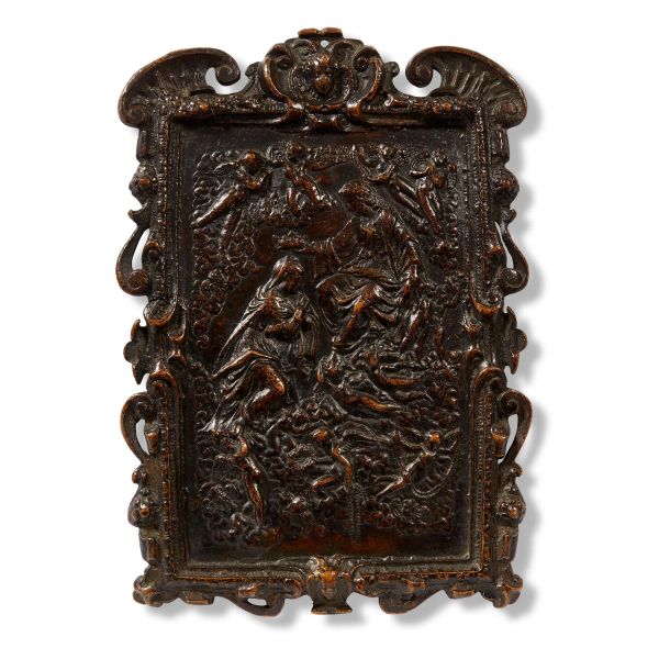 Workshop of Alessandro Vittoria, late 16th century, Coronation of the Virgin, bronze