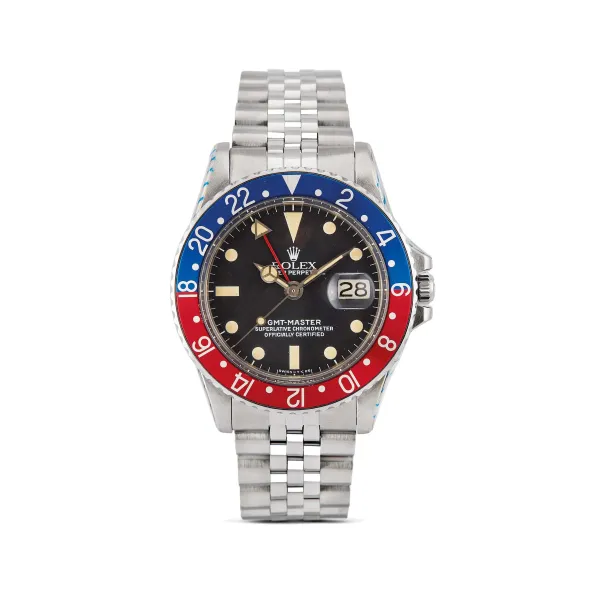 Rolex - 



ROLEX GMT MASTER &quot;PEPSI&quot; REF. 1675 N. 28546XX STAINLESS STEEL WRISTWATCH, 1971