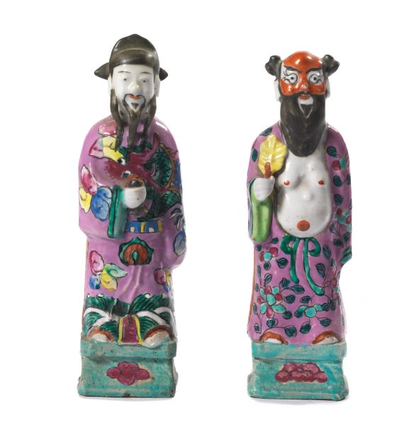 TWO FIGURES, CHINA, QING DYNASTY, 19TH CENTURY