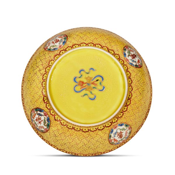 LOTTO DI DIECI PIATTINI IN PORCELLANA FAMIGLIA ROSA, CINA, DINASTIA QING, SEC. XIX-XX