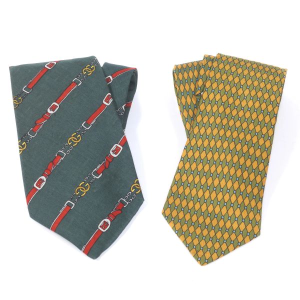 GUCCI AND HERMES TIES