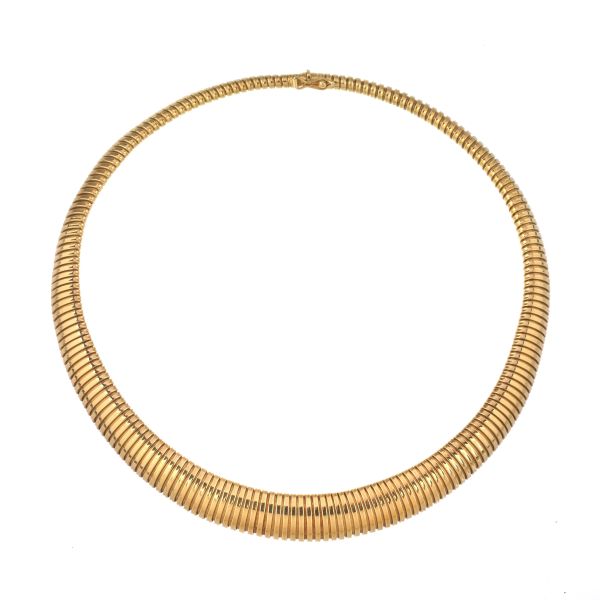 TUBOGAS NECKLACE IN 18KT YELLOW GOLD