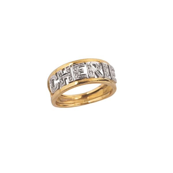 



DIAMOND BAND RING IN 18KT TWO TONE GOLD