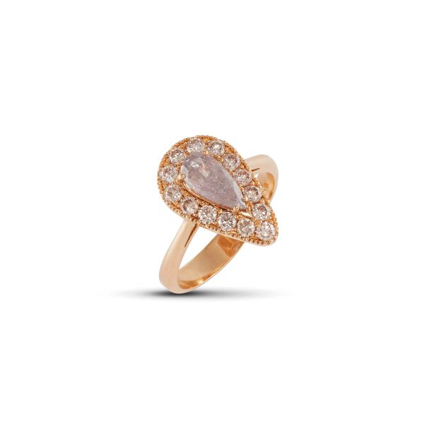 



ANELLO CON DIAMANTE FANCY GRAYISH PINK-PURPLE