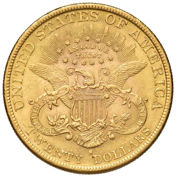 STATI UNITI. 20 DOLLARS 1891 San Francisco