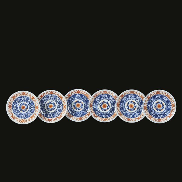 A GROUP OF SIX PLATES, CHINA, QING DYNASTY, 18TH CENTURY