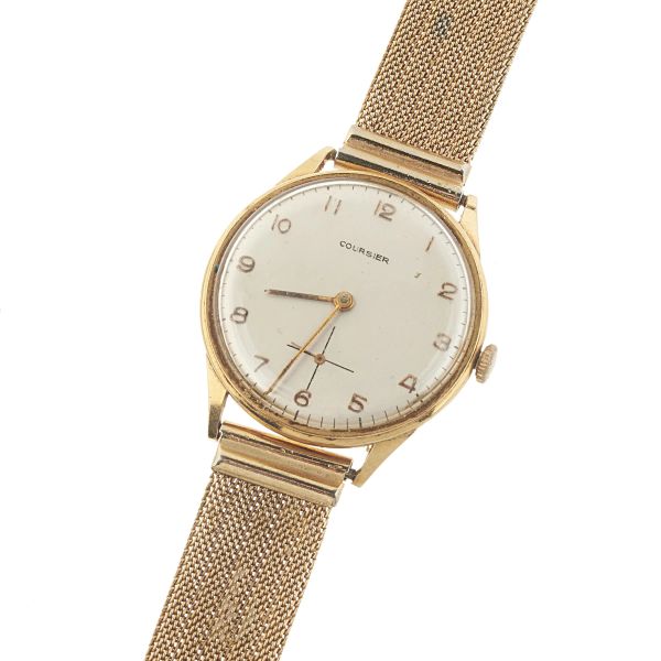 



COURSIER YELLOW GOLD AND METAL WRISTWATCH N. 6400XX