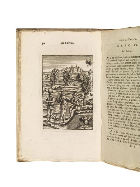 (Caccia - Pesca - Falconeria - Uccellagione - Illustrati 600 - Tassidermia)   Lotto di libri di caccia. XVIII secolo.