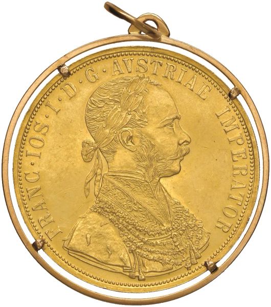 AUSTRIA. FRANCESCO GIUSEPPE (1848-1916) 4 DUCATI 1915
