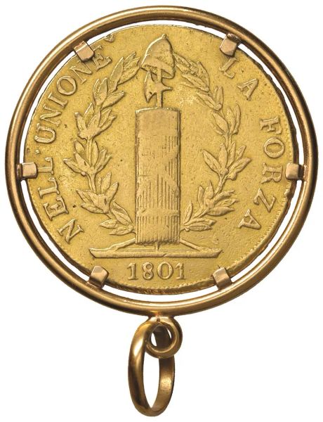      GENOVA. REPUBBLICA LIGURE (1798-1805). 96 LIRE 1801 