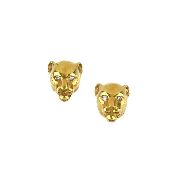 



PANTHER CLIP EARRINGS IN 18KT YELLOW GOLD