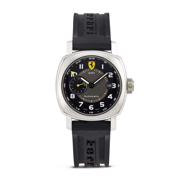 PANERAI FERRARI GMT REF. F6655 N. BB 12474XX STAINLESS STEEL WRISTWATCH