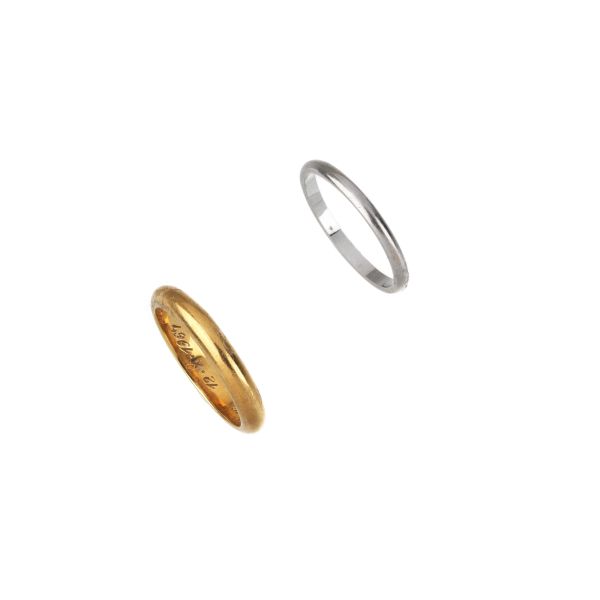TWO RINGS IN 18KT GOLD